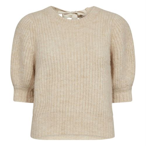 CO`COUTURE STRIK, CORALIECC BOW RIB KNIT, BONE